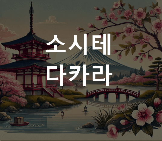 소시테 다카라 뜻