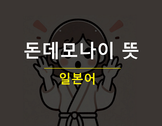 돈데모나이 뜻 일본어