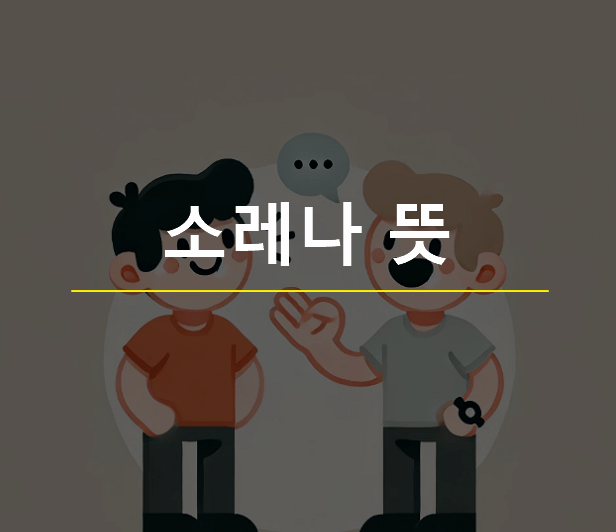 소레나 뜻 일본어
